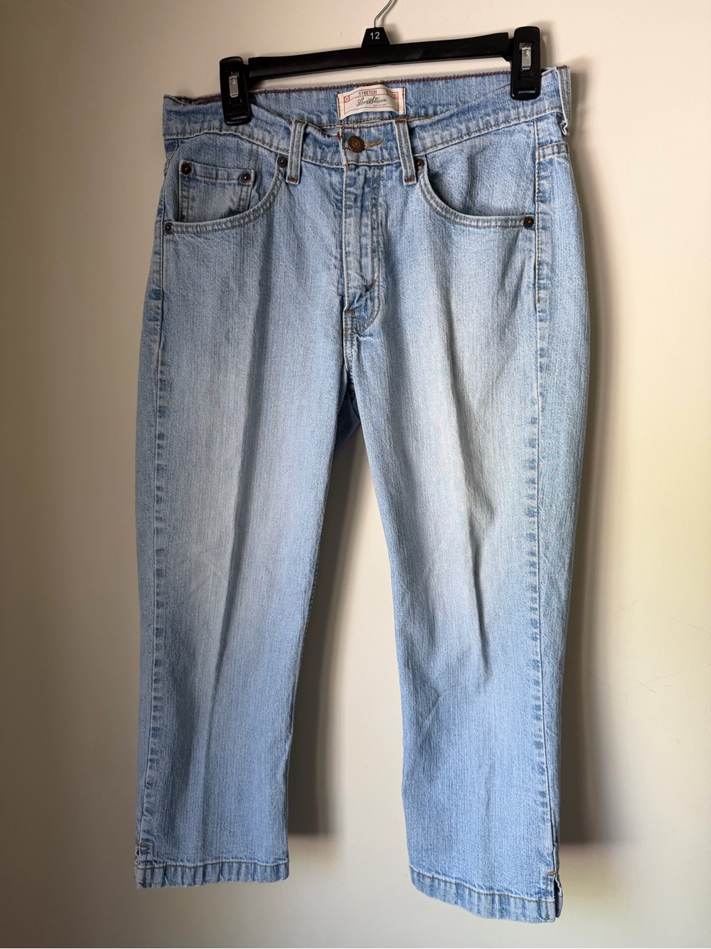 Signature by Levi Strauss Capri Stretch Denim Jeans Blue Women's 5-Pocket EUC